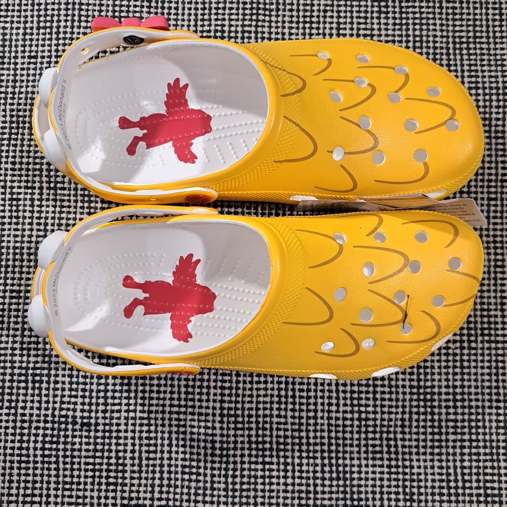 CROCS McDonald's Birdie Yellow Clog Slip-on Men's Size 11